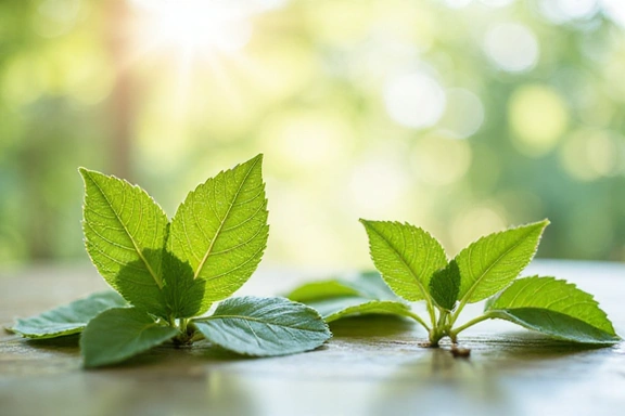 Imagine simbolică a satisfacției și bunăstării, cu elemente naturale