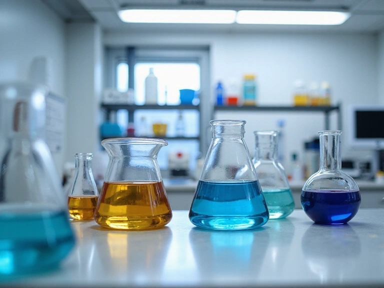 Imagine simbolică a unui laborator modern cu echipamente de testare, reprezentând controlul calității
